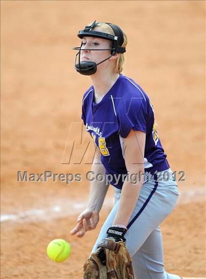 Thumbnail 3 in Spain Park vs Louisville Male (Bob Jones Softball Tourney) photogallery.