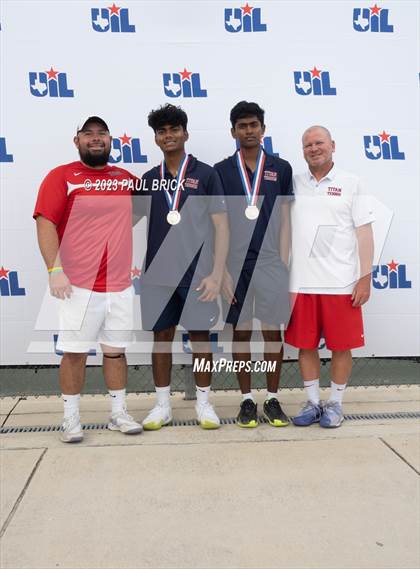 Thumbnail 1 in UIL 5A Tennis Boys and Mixed Doubles Finals (Medals) photogallery.