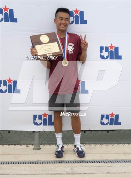 Thumbnail 3 in UIL 5A Tennis Boys and Mixed Doubles Finals (Medals) photogallery.
