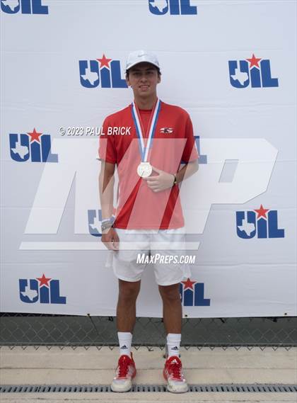 Thumbnail 2 in UIL 5A Tennis Boys and Mixed Doubles Finals (Medals) photogallery.