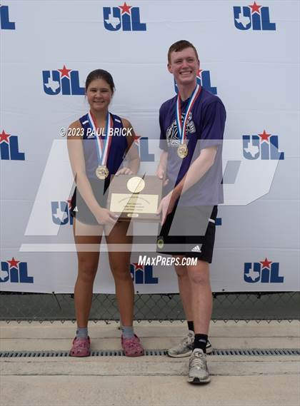 Thumbnail 3 in UIL 5A Tennis Boys and Mixed Doubles Finals (Medals) photogallery.