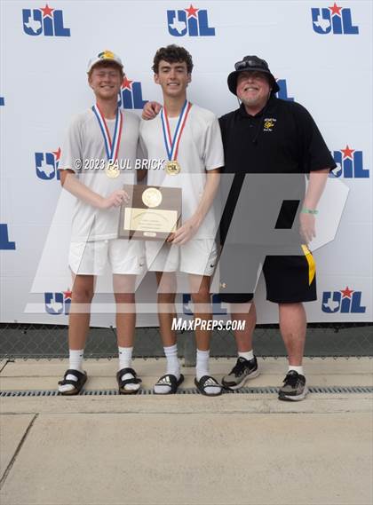 Thumbnail 2 in UIL 5A Tennis Boys and Mixed Doubles Finals (Medals) photogallery.