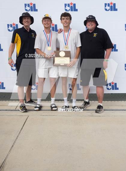 Thumbnail 3 in UIL 5A Tennis Boys and Mixed Doubles Finals (Medals) photogallery.