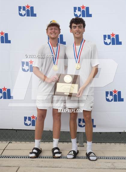 Thumbnail 1 in UIL 5A Tennis Boys and Mixed Doubles Finals (Medals) photogallery.
