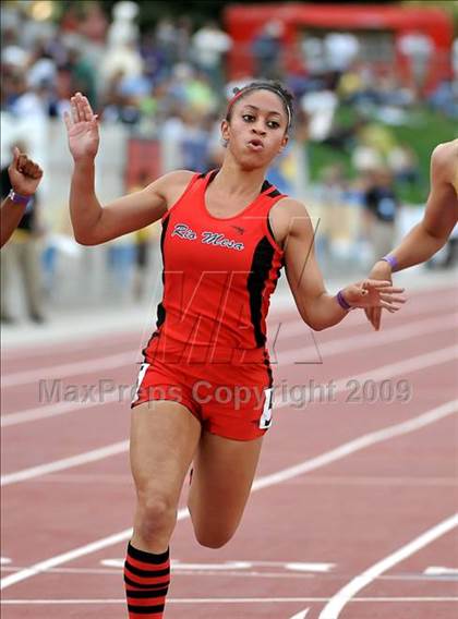 Thumbnail 2 in CIF State Championships (Girls 100 - Preliminaries) photogallery.