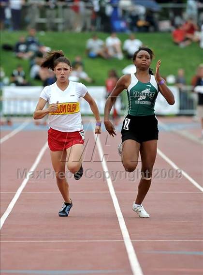 Thumbnail 3 in CIF State Championships (Girls 100 - Preliminaries) photogallery.