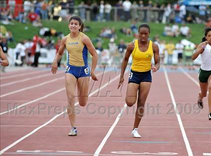 Thumbnail 2 in CIF State Championships (Girls 100 - Preliminaries) photogallery.