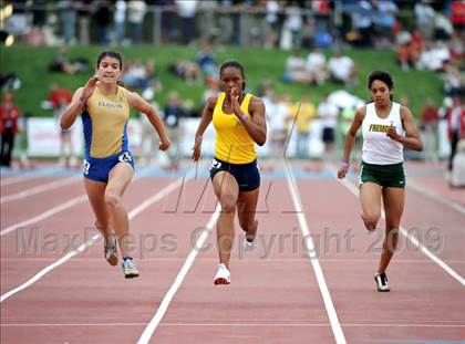 Thumbnail 3 in CIF State Championships (Girls 100 - Preliminaries) photogallery.