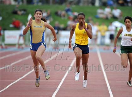 Thumbnail 1 in CIF State Championships (Girls 100 - Preliminaries) photogallery.