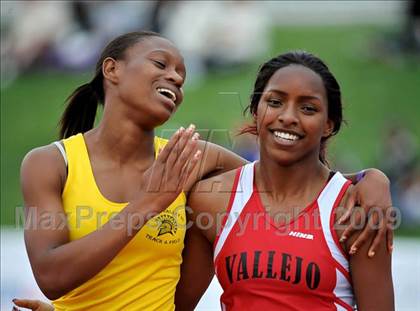 Thumbnail 2 in CIF State Championships (Girls 100 - Preliminaries) photogallery.