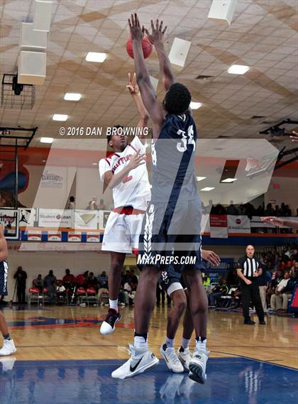 Thumbnail 1 in Hamilton Heights Christian Academy vs. Spartanburg Day (Chick-Fil-A Classic) photogallery.