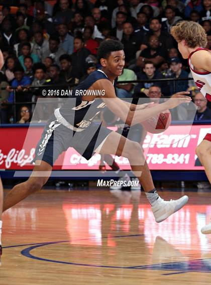 Thumbnail 1 in Hamilton Heights Christian Academy vs. Spartanburg Day (Chick-Fil-A Classic) photogallery.