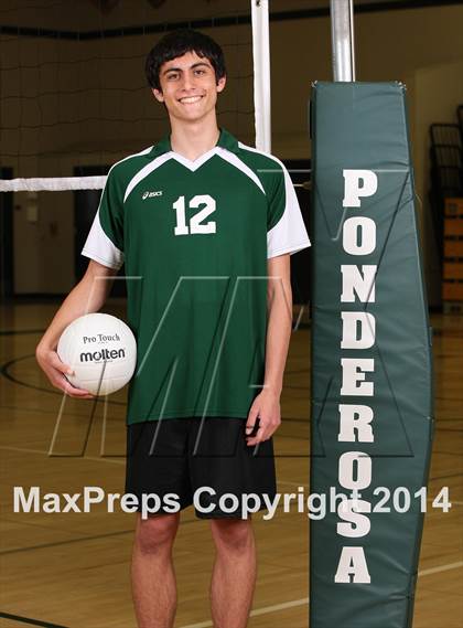 Thumbnail 2 in Ponderosa Varsity Boys Volleyball Team and Individaul Photos photogallery.