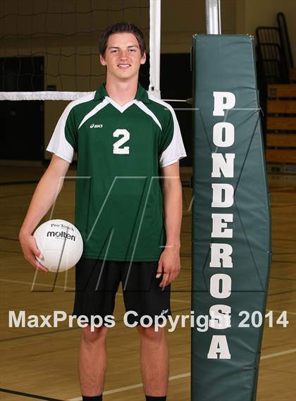 Thumbnail 2 in Ponderosa Varsity Boys Volleyball Team and Individaul Photos photogallery.