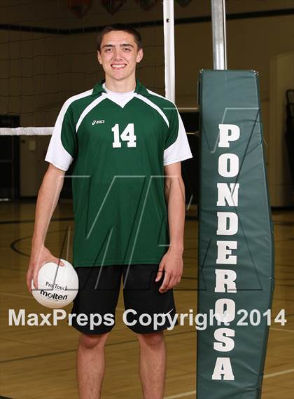 Thumbnail 3 in Ponderosa Varsity Boys Volleyball Team and Individaul Photos photogallery.