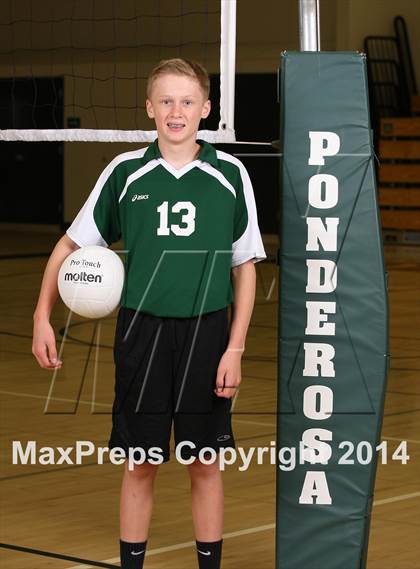 Thumbnail 1 in Ponderosa Varsity Boys Volleyball Team and Individaul Photos photogallery.
