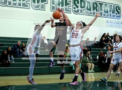 Thumbnail 1 in Archbishop Riordan vs. McClatchy (Sabrina Ionescu Showcase) photogallery.