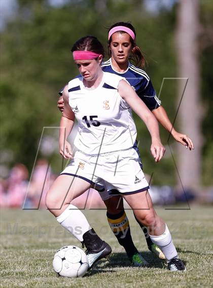 Thumbnail 1 in St. Pius X vs Saxony Lutheran (MSHSAA Class 1 District 1 Final) photogallery.