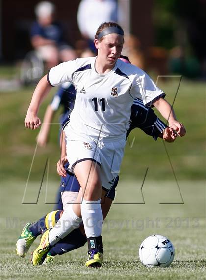 Thumbnail 2 in St. Pius X vs Saxony Lutheran (MSHSAA Class 1 District 1 Final) photogallery.