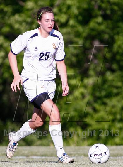 Thumbnail 3 in St. Pius X vs Saxony Lutheran (MSHSAA Class 1 District 1 Final) photogallery.