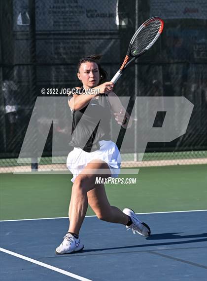 Thumbnail 1 in Miami vs Slidell (UIL 1A Girls Singles State Finals) photogallery.
