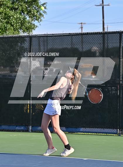 Thumbnail 3 in Miami vs Slidell (UIL 1A Girls Singles State Finals) photogallery.