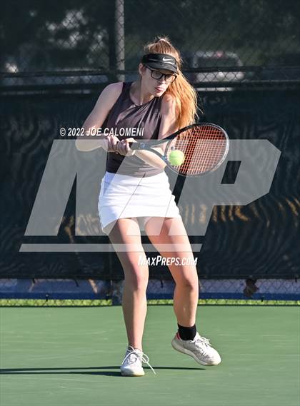Thumbnail 2 in Miami vs Slidell (UIL 1A Girls Singles State Finals) photogallery.