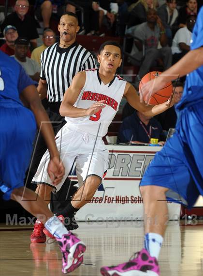 Thumbnail 3 in Westchester vs. Capital Christian (MaxPreps Holiday Classic) photogallery.