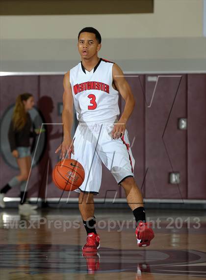 Thumbnail 1 in Westchester vs. Capital Christian (MaxPreps Holiday Classic) photogallery.