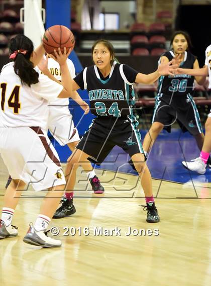 Thumbnail 2 in Greyhills Academy vs Rock Point (AIA D5 Semifinal) photogallery.