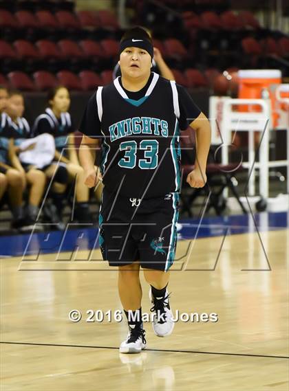 Thumbnail 2 in Greyhills Academy vs Rock Point (AIA D5 Semifinal) photogallery.