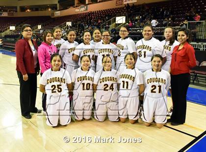 Thumbnail 1 in Greyhills Academy vs Rock Point (AIA D5 Semifinal) photogallery.