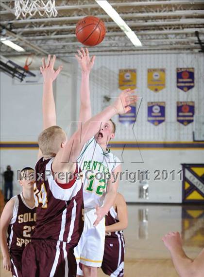 Thumbnail 1 in Solon Springs vs Prairie Farm (Clayton Holiday Tournament) photogallery.