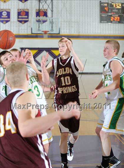Thumbnail 2 in Solon Springs vs Prairie Farm (Clayton Holiday Tournament) photogallery.