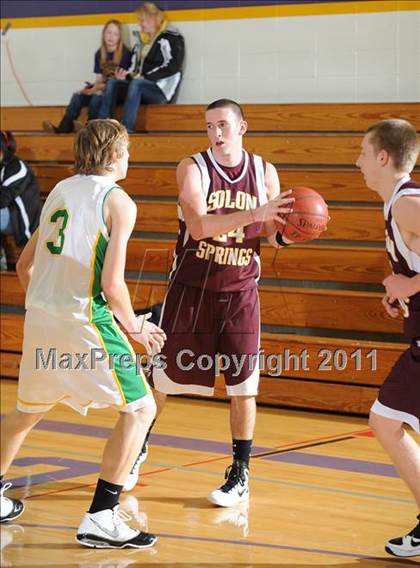 Thumbnail 3 in Solon Springs vs Prairie Farm (Clayton Holiday Tournament) photogallery.