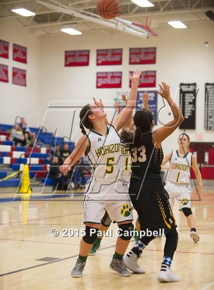 Thumbnail 3 in Horizon vs Saguaro (Arcadia Lady Hoops Tournament) photogallery.
