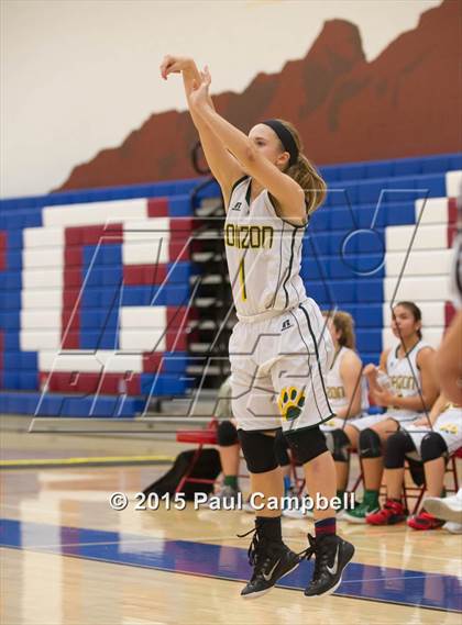 Thumbnail 2 in Horizon vs Saguaro (Arcadia Lady Hoops Tournament) photogallery.