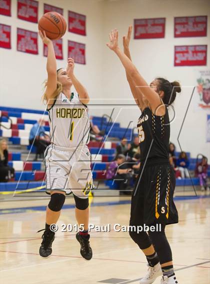 Thumbnail 3 in Horizon vs Saguaro (Arcadia Lady Hoops Tournament) photogallery.
