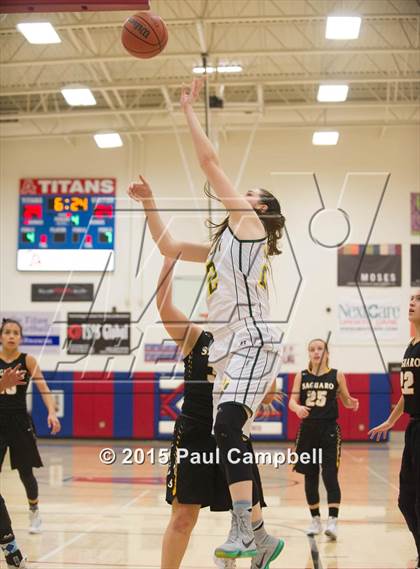 Thumbnail 1 in Horizon vs Saguaro (Arcadia Lady Hoops Tournament) photogallery.