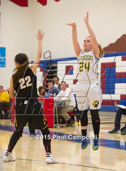 Thumbnail 2 in Horizon vs Saguaro (Arcadia Lady Hoops Tournament) photogallery.