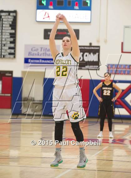 Thumbnail 2 in Horizon vs Saguaro (Arcadia Lady Hoops Tournament) photogallery.