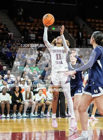 Thumbnail 1 in Mullen vs Cherokee Trail (CHSAA 6A Great 8) photogallery.