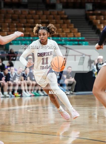 Thumbnail 3 in Mullen vs Cherokee Trail (CHSAA 6A Great 8) photogallery.