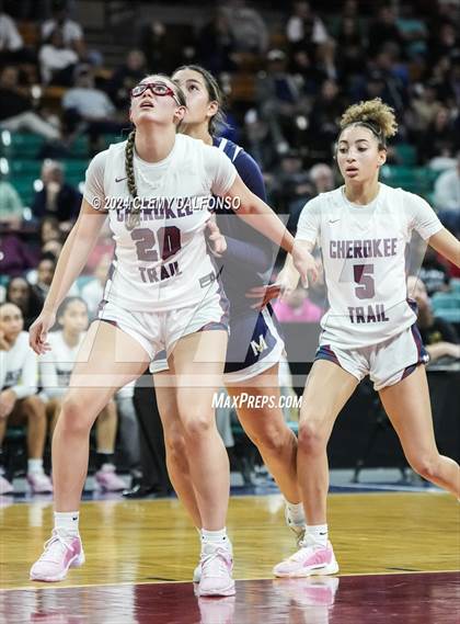 Thumbnail 3 in Mullen vs Cherokee Trail (CHSAA 6A Great 8) photogallery.