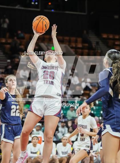 Thumbnail 2 in Mullen vs Cherokee Trail (CHSAA 6A Great 8) photogallery.