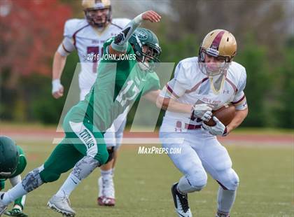 Thumbnail 1 in Holy Trinity vs. Iona Prep (NYCHSFL Class AA Final) photogallery.