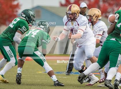 Thumbnail 3 in Holy Trinity vs. Iona Prep (NYCHSFL Class AA Final) photogallery.