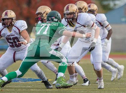 Thumbnail 3 in Holy Trinity vs. Iona Prep (NYCHSFL Class AA Final) photogallery.