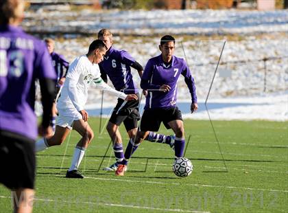 Thumbnail 3 in Bishop Machebeuf vs. Estes Park (CHSAA 3A Playoffs) photogallery.