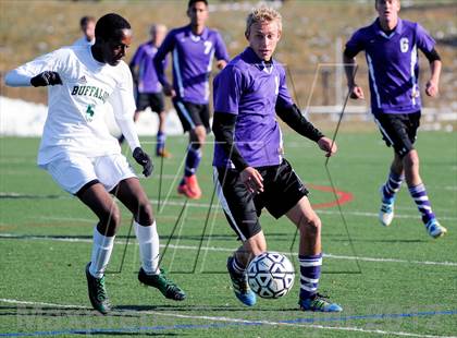 Thumbnail 1 in Bishop Machebeuf vs. Estes Park (CHSAA 3A Playoffs) photogallery.
